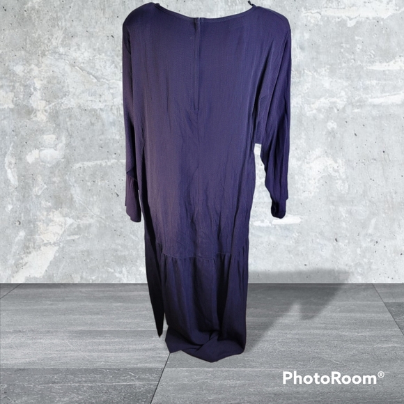 Vintage Chez California By Tandy Navy 2 Piece Made In the USA Size 16W - Picture 4 of 12